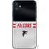 NFL Atlanta Falcons White Striped iPhone 11 Skin